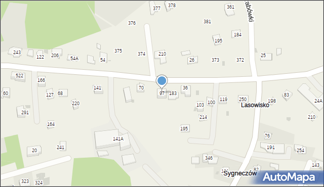 Sygneczów, Sygneczów, 97, mapa Sygneczów