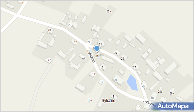 Sylczno, Sylczno, 8a, mapa Sylczno