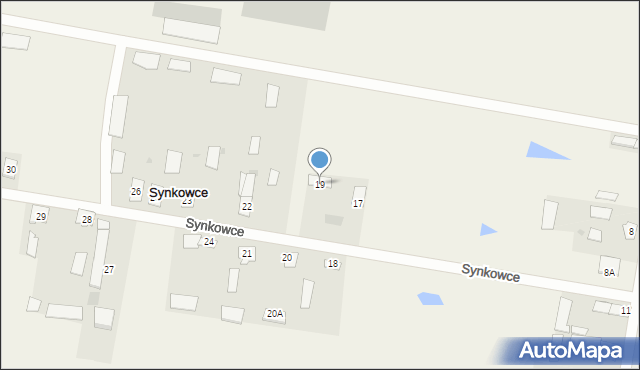 Synkowce, Synkowce, 19, mapa Synkowce