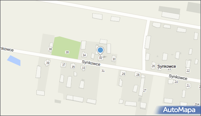 Synkowce, Synkowce, 32, mapa Synkowce