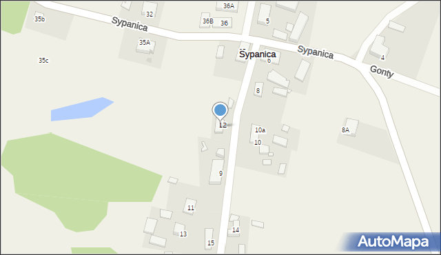 Sypanica, Sypanica, 7, mapa Sypanica