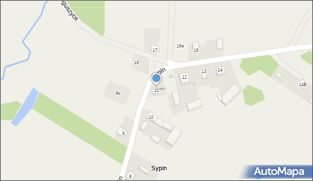 Sypin, Sypin, 11, mapa Sypin