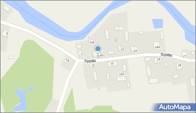 Sypitki, Sypitki, 11, mapa Sypitki