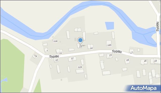 Sypitki, Sypitki, 13, mapa Sypitki