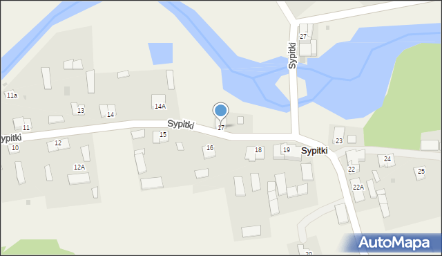 Sypitki, Sypitki, 17, mapa Sypitki