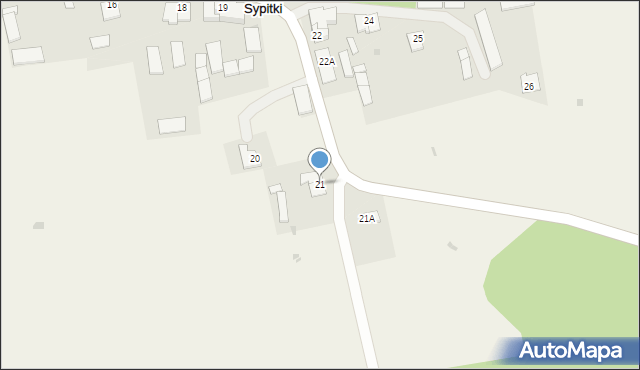 Sypitki, Sypitki, 21, mapa Sypitki