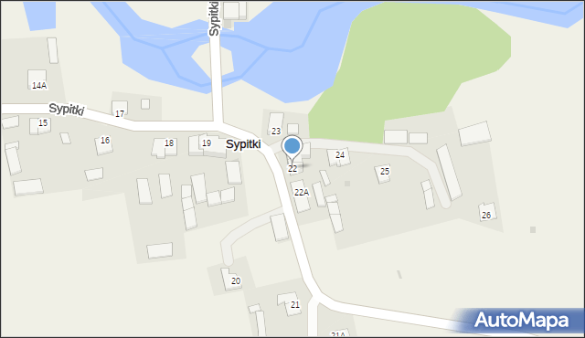 Sypitki, Sypitki, 22, mapa Sypitki