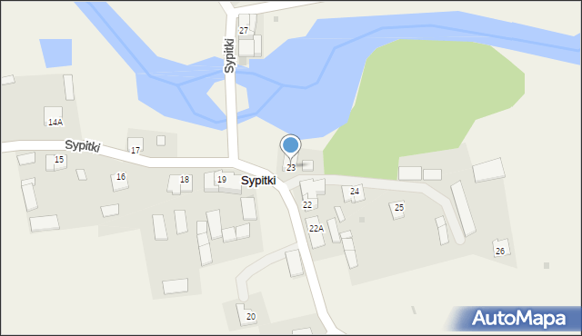 Sypitki, Sypitki, 23, mapa Sypitki