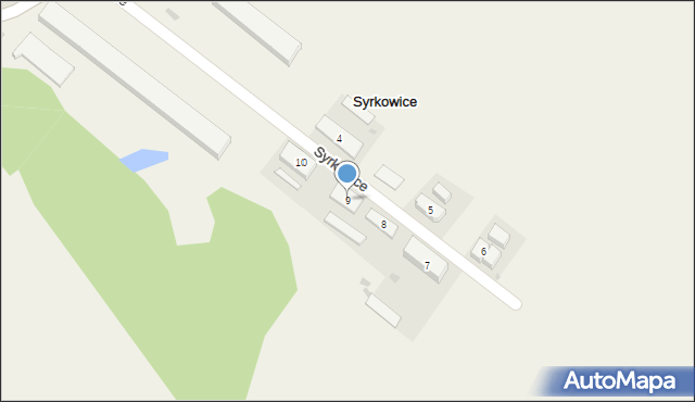 Syrkowice, Syrkowice, 9, mapa Syrkowice