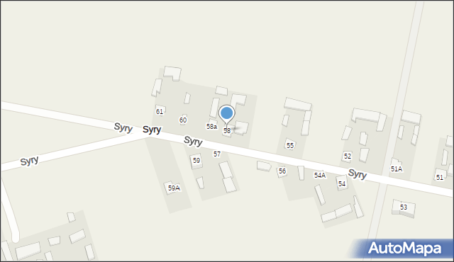 Syry, Syry, 58, mapa Syry