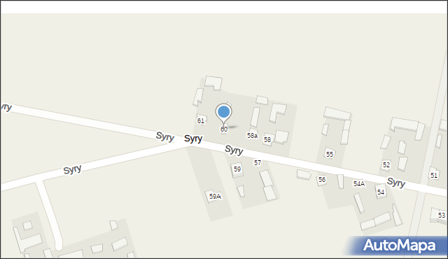 Syry, Syry, 60, mapa Syry