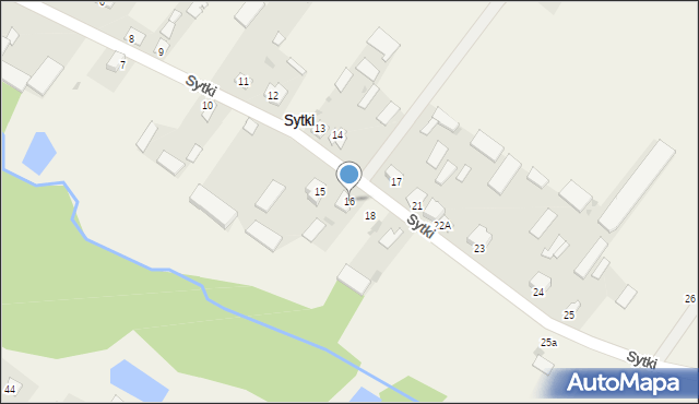 Sytki, Sytki, 16, mapa Sytki