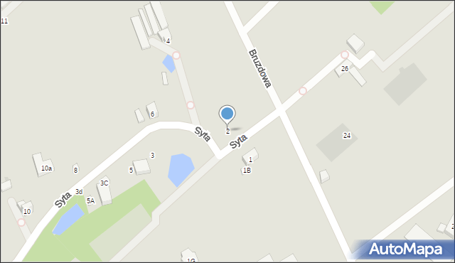 Warszawa, Syta, 2, mapa Warszawy