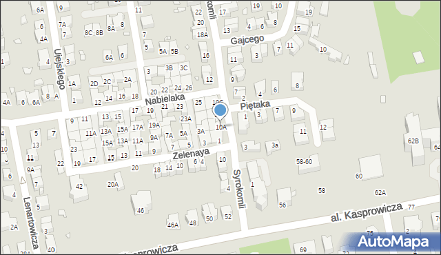 Wrocław, Syrokomli Władysława, 10A, mapa Wrocławia