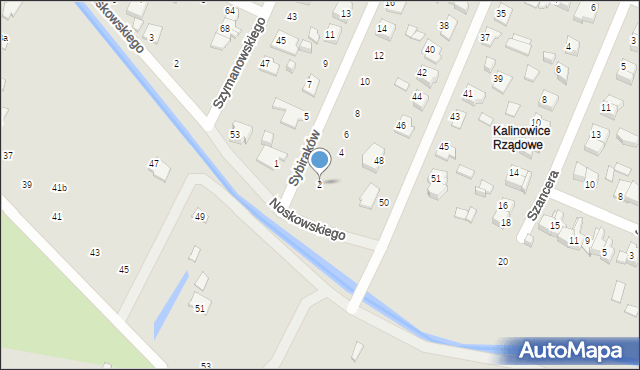 Zamość, Sybiraków, 2, mapa Zamościa