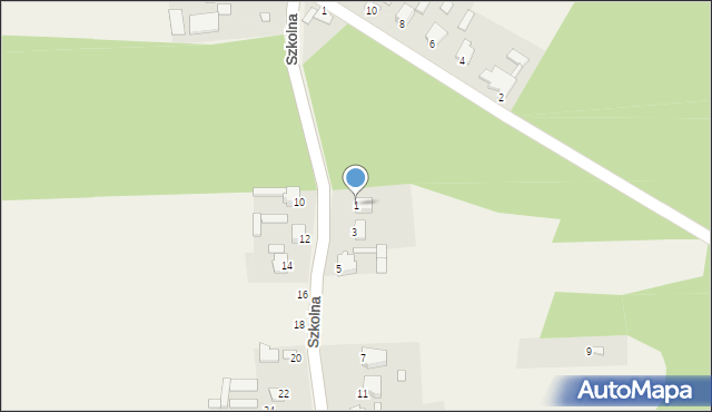 Adamów, Szkolna, 1, mapa Adamów