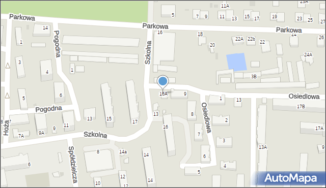 Aleksandrów Kujawski, Szkolna, 16A, mapa Aleksandrów Kujawski