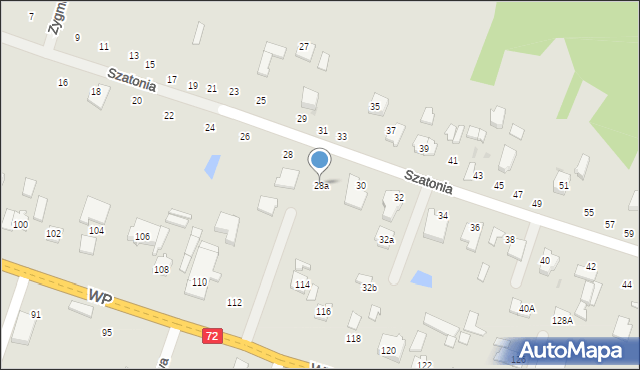 Aleksandrów Łódzki, Szatonia, 28a, mapa Aleksandrów Łódzki