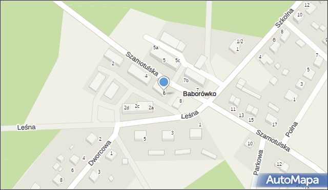 Baborówko, Szamotulska, 6, mapa Baborówko