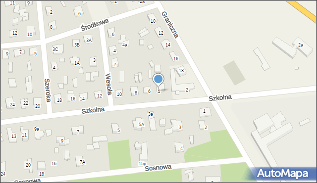 Baniocha, Szkolna, 4, mapa Baniocha