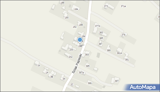 Bańska Wyżna, Szlak Papieski, 198, mapa Bańska Wyżna