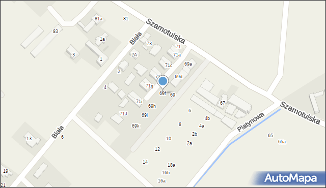 Baranowo, Szamotulska, 69f, mapa Baranowo