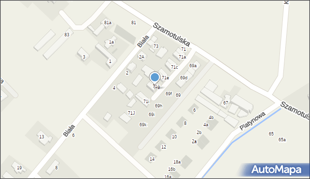 Baranowo, Szamotulska, 71h, mapa Baranowo