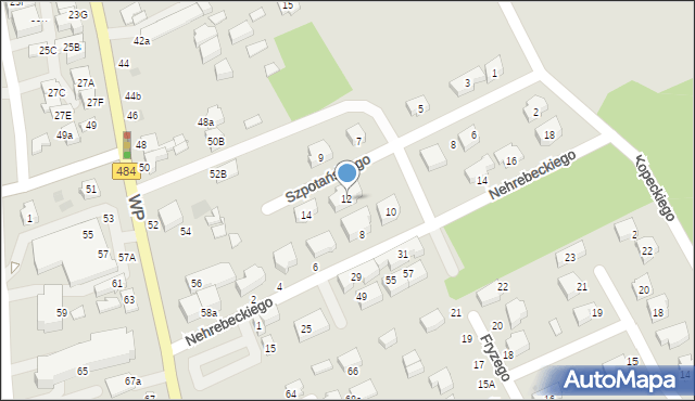 Bełchatów, Szpotańskiego Kazimierza, 12, mapa Bełchatów
