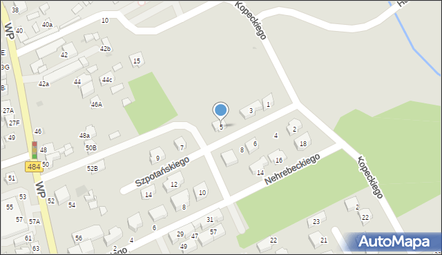 Bełchatów, Szpotańskiego Kazimierza, 5, mapa Bełchatów
