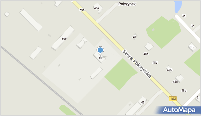 Białogard, Szosa Połczyńska, 61, mapa Białogard