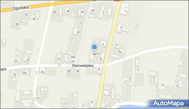 Bierdzany, Szkolna, 6A, mapa Bierdzany