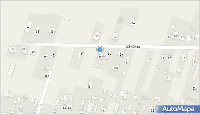 Bilcza, Szkolna, 33, mapa Bilcza