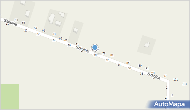 Biskupice, Szkolna, 30, mapa Biskupice