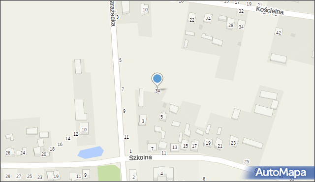 Biskupice, Szkolna, 3A, mapa Biskupice