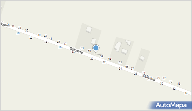 Biskupice, Szkolna, 57, mapa Biskupice