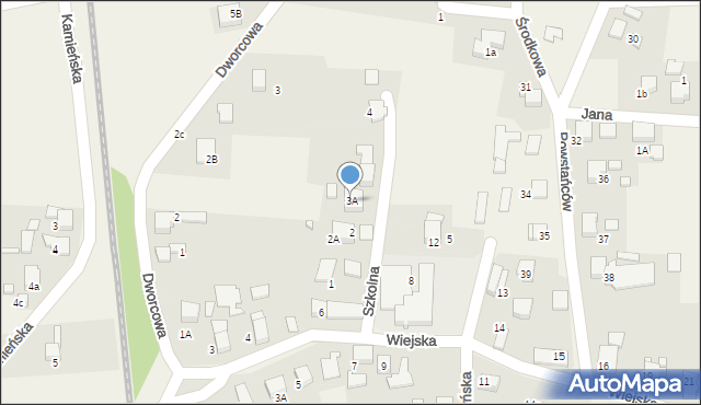 Bluszczów, Szkolna, 3A, mapa Bluszczów