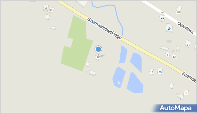 Bodzentyn, Szermentowskiego, 12, mapa Bodzentyn