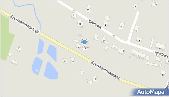 Bodzentyn, Szermentowskiego, 1A, mapa Bodzentyn