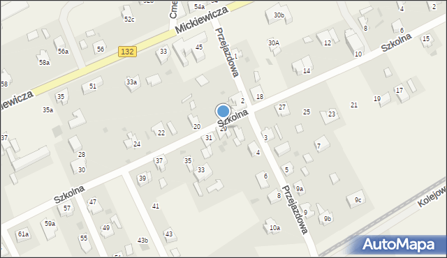 Bogdaniec, Szkolna, 29, mapa Bogdaniec