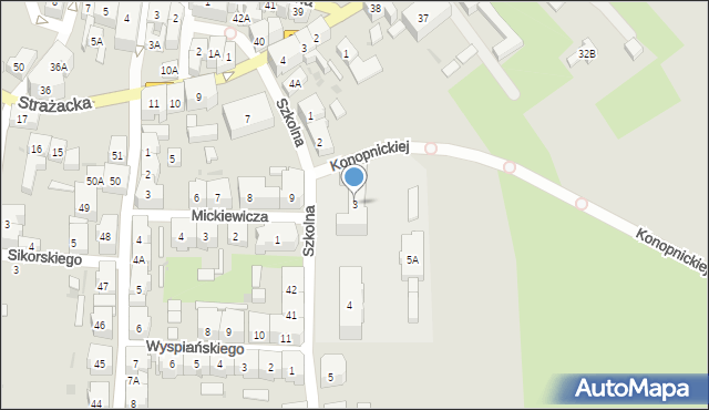 Boguszów-Gorce, Szkolna, 3, mapa Boguszów-Gorce