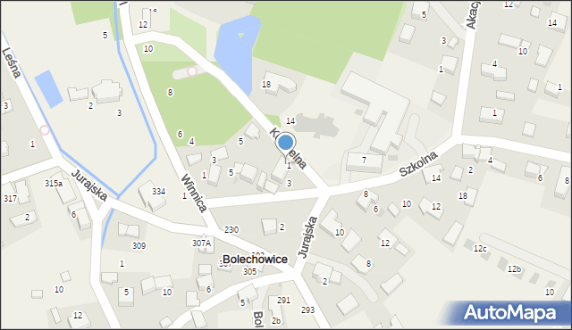 Bolechowice, Szkolna, 4, mapa Bolechowice