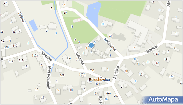 Bolechowice, Szkolna, 5, mapa Bolechowice