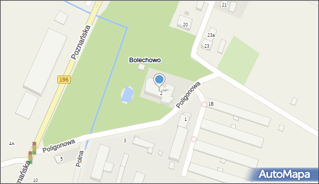 Bolechowo, Szkolna, 24, mapa Bolechowo