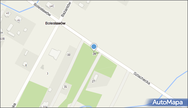 Bolesławów, Szlachecka, 29, mapa Bolesławów