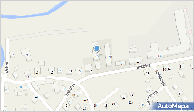 Bolszewo, Szkolna, 7A, mapa Bolszewo