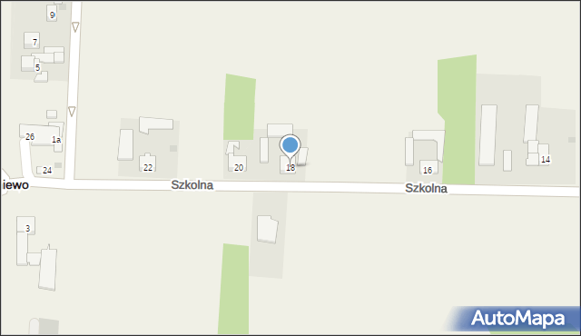 Boniewo, Szkolna, 18, mapa Boniewo