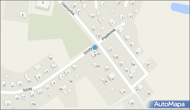 Brodnica Górna, Szuty Bernarda, ks., 1, mapa Brodnica Górna