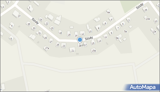 Brodnica Górna, Szuty Bernarda, ks., 19, mapa Brodnica Górna