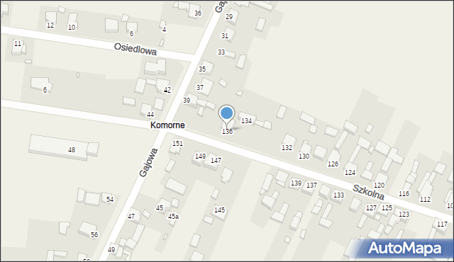 Brudzowice, Szkolna, 136, mapa Brudzowice