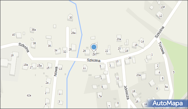 Brzezinka, Szkolna, 24, mapa Brzezinka